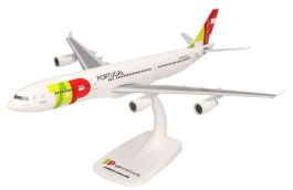 Herpa Avión en Miniatura Lufthansa Airbus A340-600, Miniatura a Escala 1:500, Pieza de colección, Modelo de avión sin Base, Metal