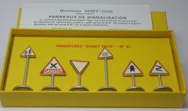 DINKY TOYS, 6 panneaux de signalisations Ville - Édition ATLAS, échelle