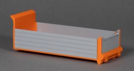 MSM - Accessoire de chantier de couleur orange - Benne basculante alu