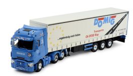 Camion avec remorque bâchée du transporteur COMBRONDE - Multimodal