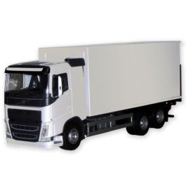 Camion EMEK Volvo FH 6x4 1/25 Avec Caisse Et Hayon - Blanc, Neuf (89312)