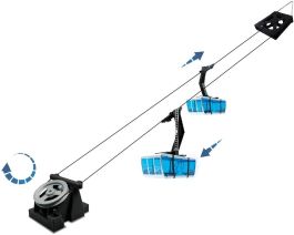 Téléphérique JÄGERNDORFER Noir/jaune Avec 2 Cabines - Jouet Métal/plastique 14+