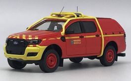 FORD RANGER 2016 Sapeurs Pompiers VLHR SDIS 33 BIGANOS 1/43 ALARME Voiture de Collection Edition limitée à 250 pièces