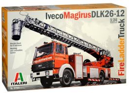 Camion de pompier IVECO MAGIRUS DLK 26-12 version grande échelle en ki ITA3784 