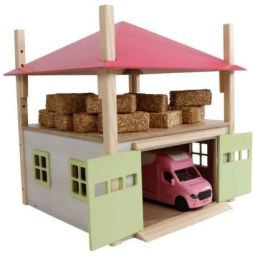 KIDS GLOBE - Batiment de stockage rose ( Toit amovible vendu