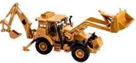 MOTORART, Tractopelle JCB HMEE version militaire jaune, échelle 1/50