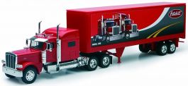NEWRAY - Camion Avec Remorque ROCKSTAR Husqvarna – PERTERBILT 6x4 – Échelle 1/32 – Neuf Sous Blister