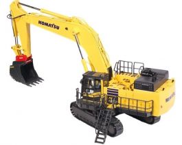 Pelle sur chenilles de couleur blanche avec Quick Coupler - KOMATSU