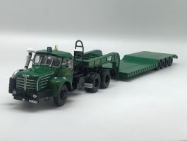 Miniature IXO 1/43 Camion Berliet Zucconi + Remorque Porte-char - Occasion