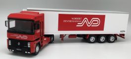 Camion Semi-remorque Renault Magnum Frigo Norbert Dentressangle - Modèle Réduit Eligor, échelle Non Précisée