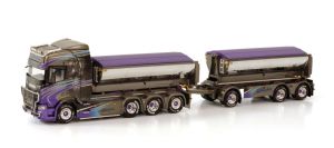 Camion porteur avec remorque 3 essieux EKDAHLS GRAV & TRANSPORT – SCANIA R HIGHLINE CR20H 8x4