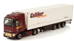 WSI01-3750 - Camion avec remorque frigorifique 3 essieux GALLIKER – RENAULT T HIGH 4X2