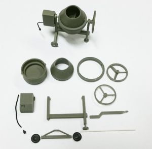 ART04850 - Accessoire pour diorama - 45x45 mm - Kit à monter et à peindre - Bétonnière