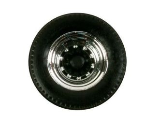 HER052597 - Accessoire pour remorque de couleur noir et chrome - pneus et jantes - 12 jeux