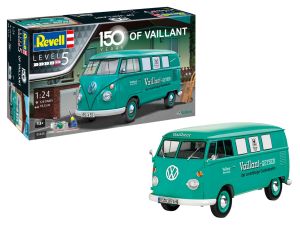 REV05648 - Maquette à assembler avec accessoires de base – VW T1 bus – coffret cadeau 150 ans de Vaillant