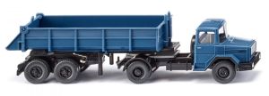 WIK067706 - Camion avec benne arrière basculante couleur bleu – MAGIRUS DEUTZ