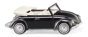 WIK079406 - Voiture cabriolet de couleur noir – VW beetle 1200