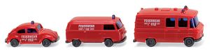 WIK093449 - Set de 3 véhicules des pompiers
