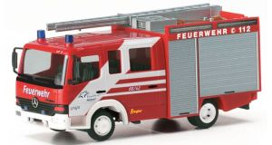 HER097451 - Véhicule de pompiers couleur rouge - MERCEDES BENZ Atego 96 LF8 6 Fraport