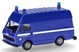 HER097628 - Fourgon bleu avec toit surélevé THW - VOLKSWAGEN LT HD