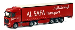 Camion avec remorque bâchée AL SAFA Transport - MERCEDES Actros MP4 4x2