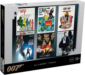 WIN01314 - Puzzle de l'acteur Iconiques James BOND – 1000 Pièces