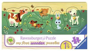 RAV03235 - Puzzles en bois - Mes amis les animaux