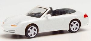 HER032674-002 - Voiture cabriolet de couleur blanche - PORSCHE 911 C4