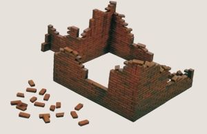 ITA0405 - Maquette à assembler et à peindre – Murs de briques