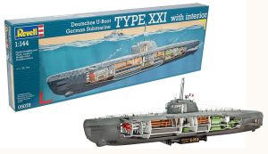 REV05078 - Maquette à assembler et à peindre - Deutsches U-Boot Typ XXI mit Interieur