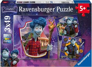 RAV050918 - 3 Puzzles de 49 Pièces DISNEY – En avant