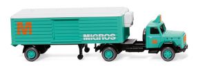 Camion avec remorque frigorifique - MAGIRUS - MIGROS