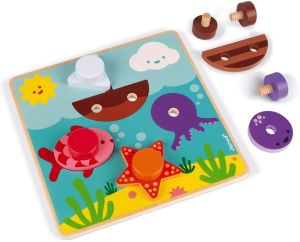 JAN05324 - Jeu éducatif en bois thème aquatique – J'apprends à viser