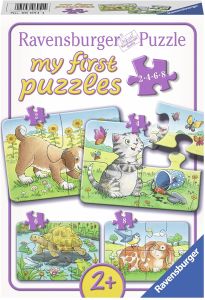 RAV069514 - 4 puzzles de 2,4,6 et 8 pièces les Animaux de compagnie