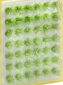 NOC07024 - Lot de 42 touffes d'herbes vertes