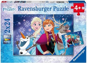 RAV090747 - 2 Puzzles La Reine des neiges aurore boréales – 24 Pièces