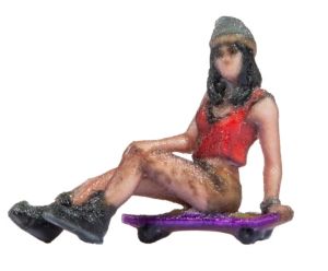 NOC10602 - Personnage et accessoire 3D - Adolescent en skate