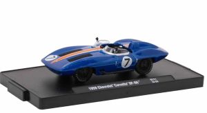 M2M-11228-111-D - Voiture sous blister de couleur bleu - CHEVROLET Corvette XP-86 de 1959