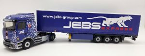 ELI118634 - Camion avec remorque du transporteur JEBS EXPRESS - MERCEDES E-Actros 600 4x2