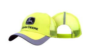 MC13080243YW - Objet publicitiare JOHN DEERE - Casquette de couleur jaune fluo avec arrière en maille