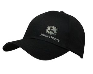 MC13080428BK - Objet publicitiare JOHN DEERE - Casquette de couleur noire avec logo gris