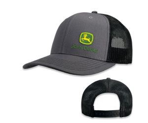 MC13080919BK - Objet publicitiare JOHN DEERE - Casquette grise avec arrière en maille noire