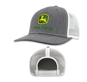 MC13083346HG - Objet publicitiare JOHN DEERE - Casqette grise et blanche avec arrière en maille