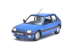 ODE139 - Voiture de couleur bleu métallisé - PEUGEOT 205 GTI 1.9