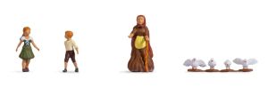 NOC15804 - Figurines - Hansel et Gretel avec la sorcière