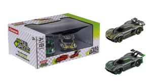 CARRERA15813028 - Twinpack de couleur verte et jaune - Pull & Speed - HyperCar