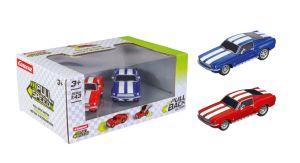 CARRERA15813030 - Twinpack de couleur bleu et rouge - Pull & Speed - FORD Mustang de 1967