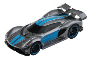 CARRERA15817084-C - Voiture de couleur grise et bleu Pull & Speed - Tuning Hyper Sportcar