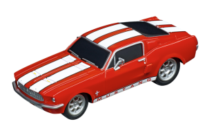 CARRERA15817085-A - Voiture de 1967 couleur rouge et blanche Pull & Speed - FORD Mustang