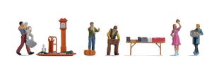 NOC16280 - Personnages et accessoires - Marché aux puces - 7 pièces